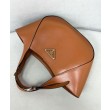 Borse Imitazioni tote media Prada 1BG483 Caffè