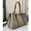 Borse Imitazioni tote piccola Gucci GG Emblem 815214 Caffè