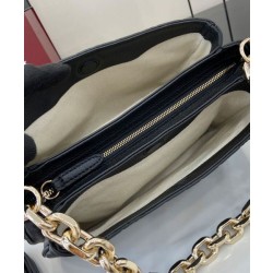 Dettagli perfetti Borse Replica di alta qualità piccola Gucci GG Emblem 815263 Nero