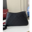 Dettagli perfetti Borse Replica di alta qualità piccola Gucci GG Emblem 815263 Nero