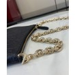 Dettagli perfetti Borsa Super Mini Gucci con stemma GG 815278 Nera