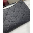 Dettagli perfetti Borsa Super Mini Gucci con stemma GG 815278 Nera