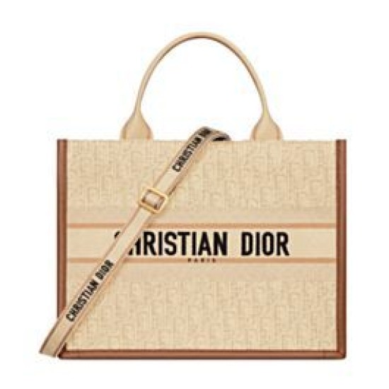 Dior Dior Book Tote Media Albicocca