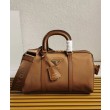 fedele Borsa tote Prada Fever-Edition in nylon riciclato e Safiano Caffè