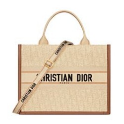 Riproduzione Fedele Dior Dior Book Tote Media Albicocca imitazioni