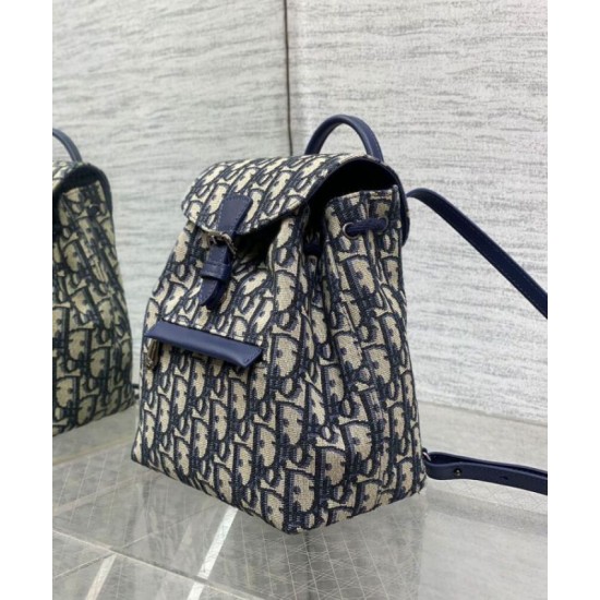 Qualità Specchio Replica Zaino Dior Kids Blu Scuro Riproduzione Fedele Zaino Dior Kids Blu Scuro imitazioni