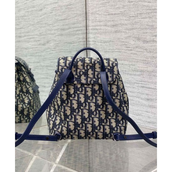 Qualità Specchio Replica Zaino Dior Kids Blu Scuro Riproduzione Fedele Zaino Dior Kids Blu Scuro imitazioni