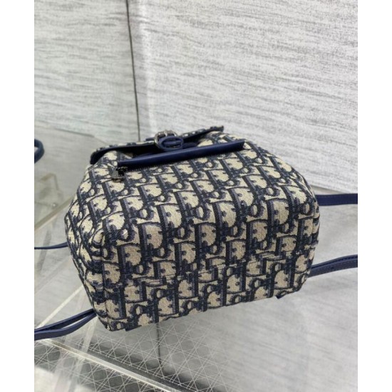 Qualità Specchio Replica Zaino Dior Kids Blu Scuro Riproduzione Fedele Zaino Dior Kids Blu Scuro imitazioni