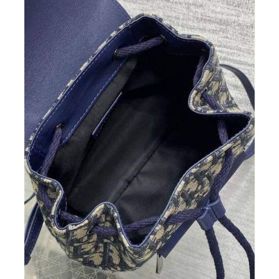 Qualità Specchio Replica Zaino Dior Kids Blu Scuro Riproduzione Fedele Zaino Dior Kids Blu Scuro imitazioni