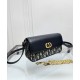 Riproduzione Fedele Mini borsa Dior 30 Montaigne Avenue East-West Double Carry Blu scuro imitazioni