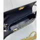 Riproduzione Fedele Mini borsa Dior 30 Montaigne Avenue East-West Double Carry Blu scuro imitazioni