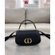 Qualità Specchio Replica Borsa a mano piccola Dior 30 Montaigne Avenue Nero Riproduzione Fedele Borsa a mano piccola Dior 30 Montaigne Avenue Nero imitazioni