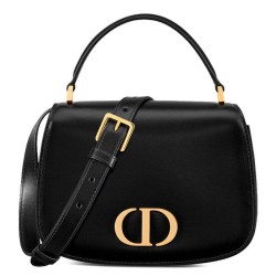 Riproduzione Fedele Borse Replica a marsupio Dior 30 Montaigne Avenue Media Nero imitazioni