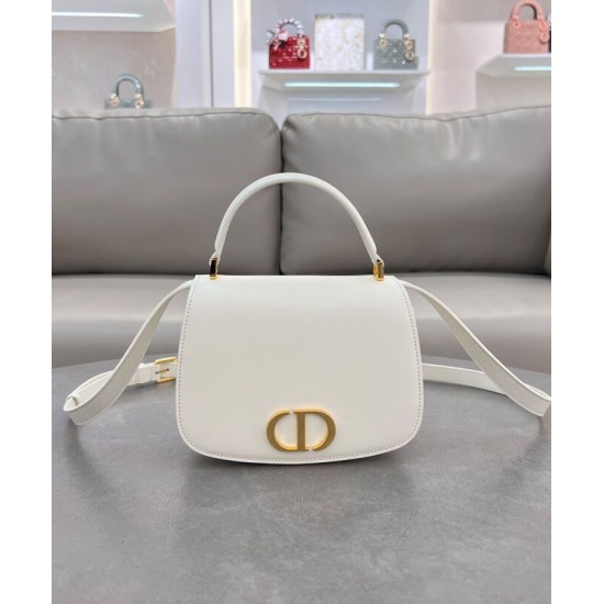 Qualità Specchio Replica Borsa a marsupio Dior 30 Montaigne Avenue Media Crema Riproduzione Fedele Borsa a marsupio Dior 30 Montaigne Avenue Media Crema imitazioni