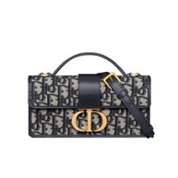 Riproduzione Fedele Mini Bag Dior Miss Montaigne Blu Scuro imitazioni
