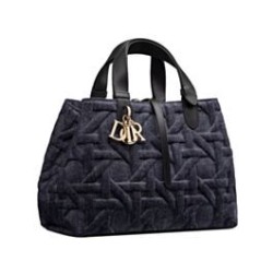 Riproduzione Fedele Borse Firmate Replica media Dior Toujours Blu Scuro imitazioni
