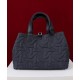 Qualità Specchio Replica Borse Firmate media Dior Toujours Blu Scuro Riproduzione Fedele Borse Firmate Replica media Dior Toujours Blu Scuro imitazioni