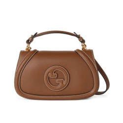 Borse Replica Piccola con Manico Superiore Gucci Blondie 815714 Caffè