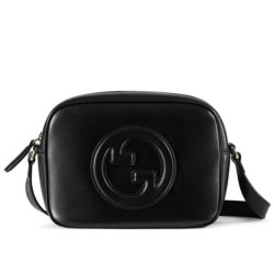Riproduzione Fedele Dettagli perfetti Borsa a tracolla mini Gucci Blondie 820429 Nera imitazioni