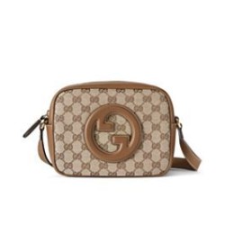Riproduzione Fedele Imitazioni borse griffate a tracolla mini Gucci Blondie 820429 Caffè imitazioni