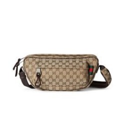 Riproduzione Fedele Borsa Replica 1:1 a tracolla piccola Gucci GG 802096 Albicocca imitazioni
