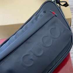Qualità Specchio Replica Borsa a tracolla piccola Gucci con logo Gucci 802096 Nero Riproduzione Fedele Borsa a tracolla piccola Gucci con logo Gucci 802096 Nero imitazioni