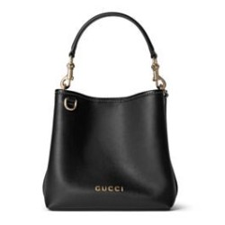 Borsa a secchiello Gucci GG Emblem Mini 815118 Nero