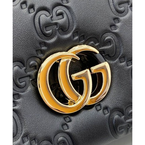 Qualità Specchio Replica Borse Imitazioni Mini con Manico Superiore Gucci GG Milano 806017 Nero Riproduzione Fedele Borse Imitazioni Mini con Manico Superiore Gucci GG Milano 806017 Nero imitazioni