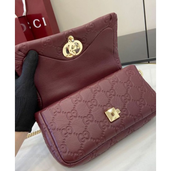 Qualità Specchio Replica Perfetta Mini con Manico Superiore Gucci GG Milano 806017 Malva Riproduzione Fedele Replica Perfetta Mini con Manico Superiore Gucci GG Milano 806017 Malva imitazioni