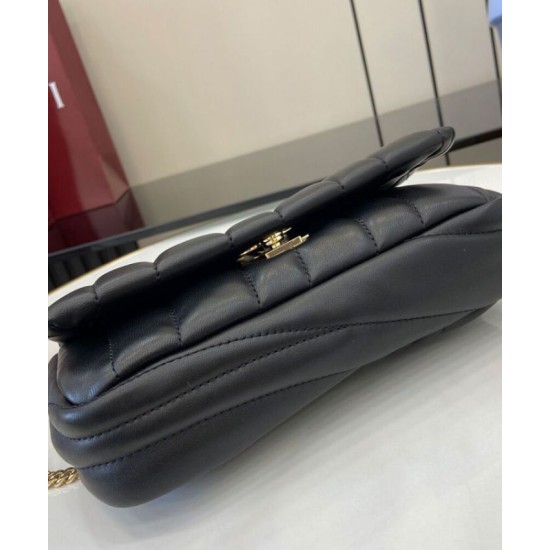 Riproduzione Fedele Borsa Mini con Manico Superiore Gucci GG Milano Nero imitazioni