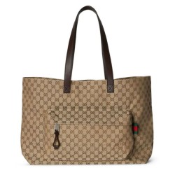Borsa Tote Gucci Grande GG 802166 Albicocca