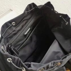 Qualità Specchio Replica Imitazione Zaino Prada Hot-nylon e pelle Nero Riproduzione Fedele Imitazione Zaino Prada Hot-nylon e pelle Nero imitazioni