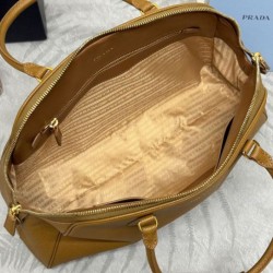 Riproduzione Fedele Imitazione Borsa Prada Saffiano grande 1BG524 Caffè imitazioni