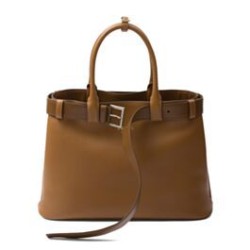 Riproduzione Fedele Imitazione Borsa a mano grande con fibbia Prada con cintura 1BA416 Caffè imitazioni