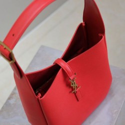 Qualità Specchio Replica YSL Saint Laurent Le 5 A 7 Supple Piccola Granata Rosso Riproduzione Fedele YSL Saint Laurent Le 5 A 7 Supple Piccola Granata Rosso imitazioni