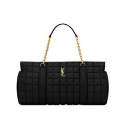 Riproduzione Fedele YSL Saint Laurent Gloria Nylon Trapuntato Nero imitazioni