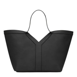 Riproduzione Fedele YSL Saint Laurent Y Bora Pari all'originale replica Tote in Pelle Nera imitazioni