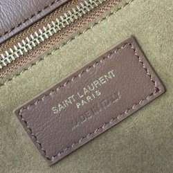 Qualità Specchio Replica YSL Saint Laurent Le 5 A 7 Bea In Pelle Scamosciata Fulvo Riproduzione Fedele YSL Saint Laurent Le 5 A 7 Bea In Pelle Scamosciata Fulvo imitazioni