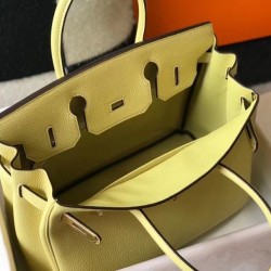Qualità Specchio Replica Borse Firmate Hermes Birkin 30 cm in pelle Clemence Jaune Poussin GHW Riproduzione Fedele Borse Firmate Replica Hermes Birkin 30 cm in pelle Clemence Jaune Poussin GHW imitazioni