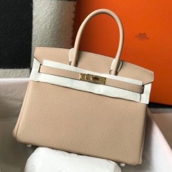 Riproduzione Fedele Borse Firmate Replica Hermes Trench Clemence Birkin 30 cm GHW imitazioni