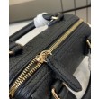 Imitazione Borse Replica con manico superiore Super Mini Gucci GG Emblem 815256 Nera