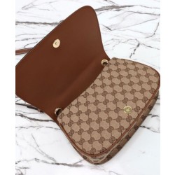 Imitazione Borsa piccola Gucci Blondie con manico superiore 815714 Caffè