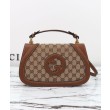 Imitazione Borsa piccola Gucci Blondie con manico superiore 815714 Caffè