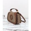 Imitazione Borsa piccola Gucci Blondie con manico superiore 815714 Caffè