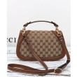 Imitazione Borsa piccola Gucci Blondie con manico superiore 815714 Caffè