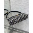 Mini borsa Dior 30 Montaigne Cigale in jacquard blu obliquo