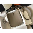 Mini borsa Hermes Evelyne III TPM in pelle Clemence color talpa Mini borsa Hermes Evelyne III TPM in pelle Clemence color talpa