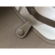 Mini borsa Hermes Evelyne III TPM in pelle Clemence color talpa Mini borsa Hermes Evelyne III TPM in pelle Clemence color talpa