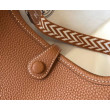 Mini borsa Hermes Evelyne III TPM in pelle Clemence oro