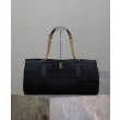 YSL Saint Laurent Gloria Nylon Trapuntato Nero